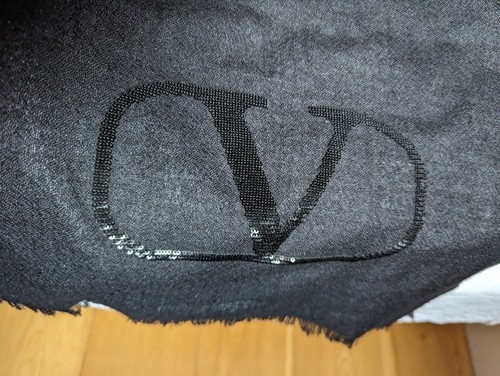 Valentino black scarf - black,