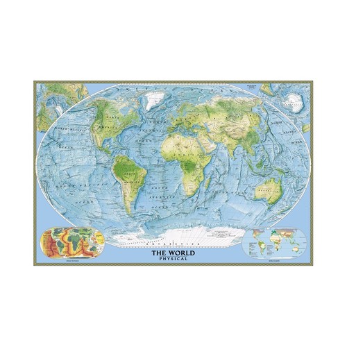 Physical topographic world - topographic, map