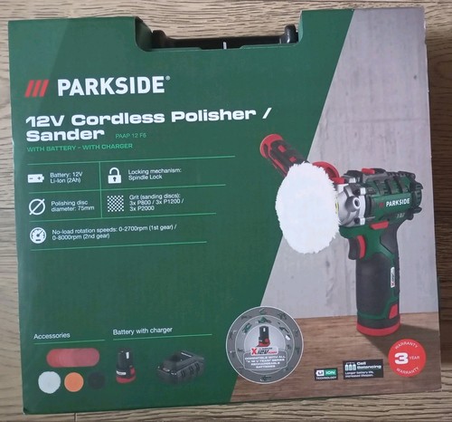Parkside 12v cordless polisher - parkside,