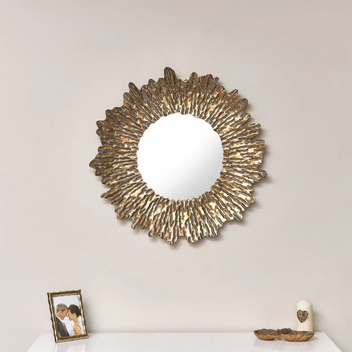 Large antique gold round - antique,