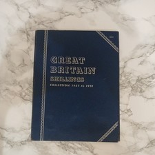 Whitman Coin Folders Empty Great Britain Shillings collection 1937 to 1951