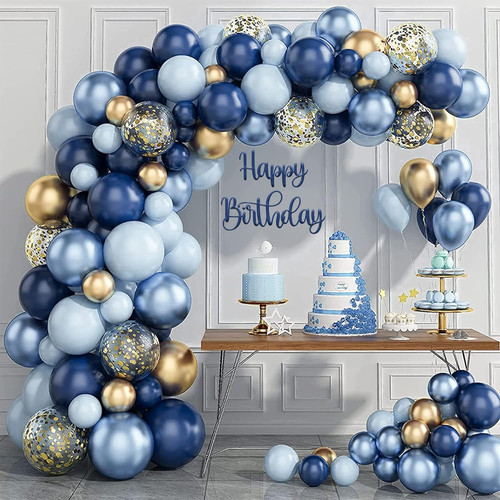 133pcs navy blue balloon - 133pcs,