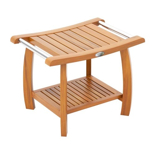 Tier teak wood - 2-tier, bath