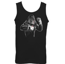 Boxing Vest Gorilla Mens Funny Gym MMA Muay Thai Kick Training Top Martail Arts