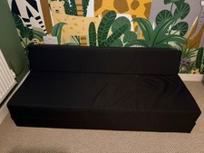 Black Habitat double sofa-bed