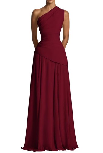 Women one shoulder - women's, chiffon