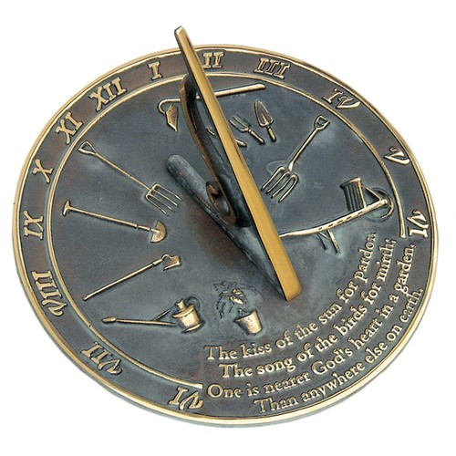 Rome rm2307 brass sundial - brass,