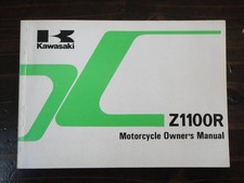 Kawasaki Z1100R Owners Manual