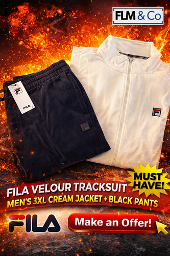 Fila velour tracksuit mens - fila,