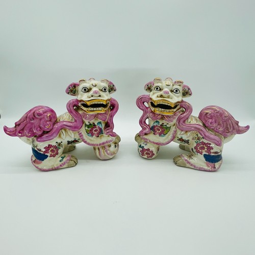 Pair porcelain tobacco leaf - pair,