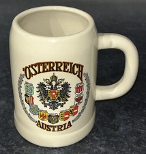 Vintage Ceramic Bier Stein Osterreich Crest Austria 500ml Tankard