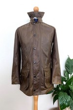 BARBOUR Bark SMU Bristol Wax Jacket Size Small 38 48 Slim Fit Waxed Ashby
