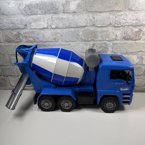 Bruder man blue cement mixer - bruder,