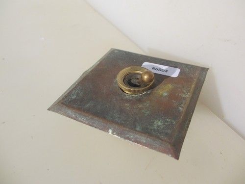 Vintage brass light switch - brass,