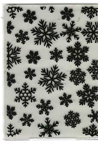 Snow flakes embossing folder - embossing,