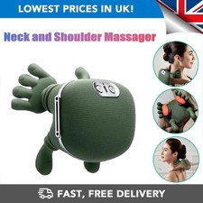Electric Neck Shoulder Massager, Heated Kneading Back Massager for Muscle Relief