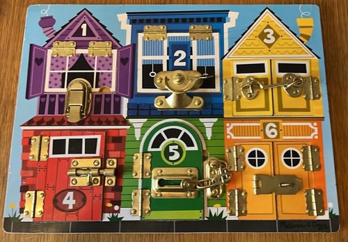 Melissa doug wooden latches - wooden,