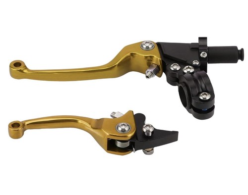 22mm pair gold blue - gold/blue, motorcycle