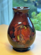 William Moorcroft Pottery  vase 3" vase flambe Autumn Leaves & Berries cond rpt