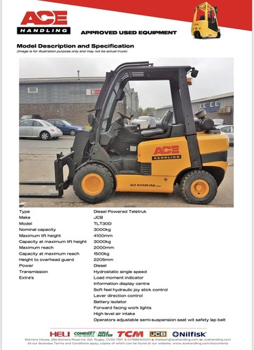 Jcb tlt30d 3000kg diesel - jcb,