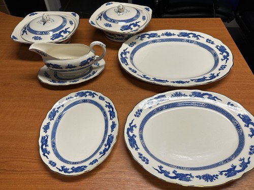 Royal cauldon blue dragon - cauldon,