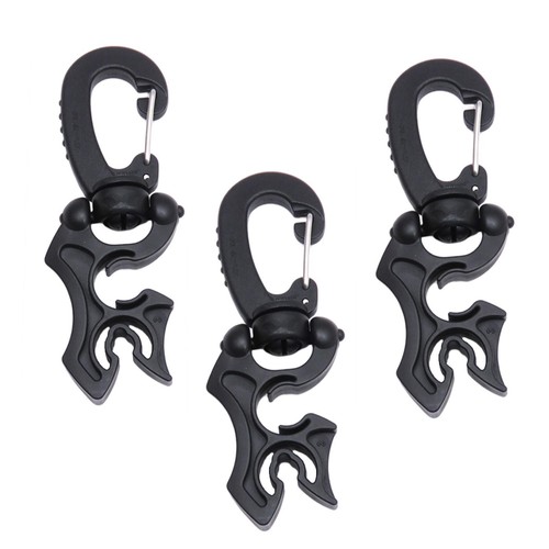 Hose holder clip scuba - 3x,