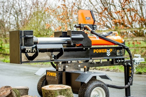 Petrol log splitter - log,