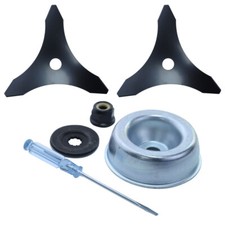 3 Teeth Trimmer Brushcutter Weed Eater Blades Washers Attachment Kit For Stihl