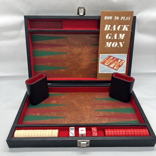Vintage backgammon set - vintage,