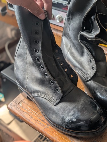 Vintage black leather - vintage,