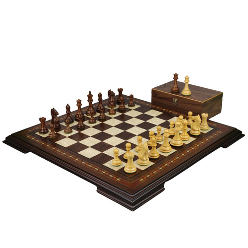 Wooden chess set with - 20'',
