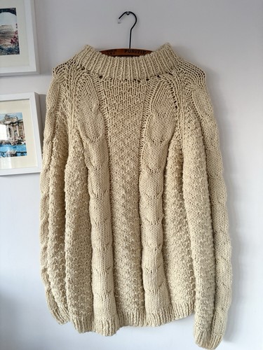 Hand knitted cable knit - knit, jumper