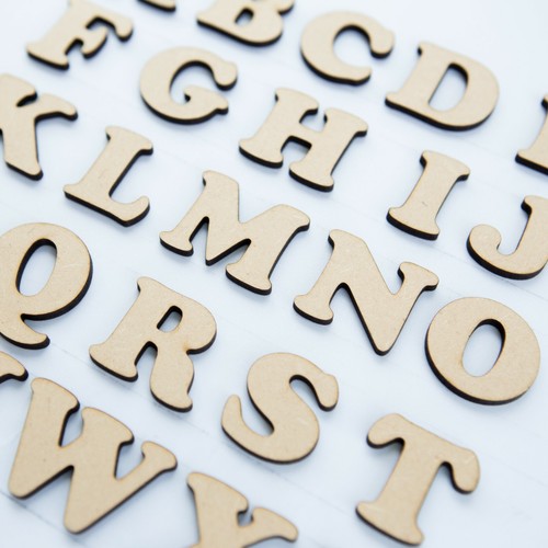 20mm mdf craft letters - 20mm,