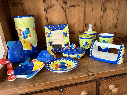 Rayware design hand painted - by,