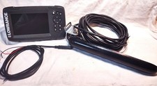 Lowrance Hook 2 5TS Fish Finder w/Tripleshot Transducer New Power Cable TESTED