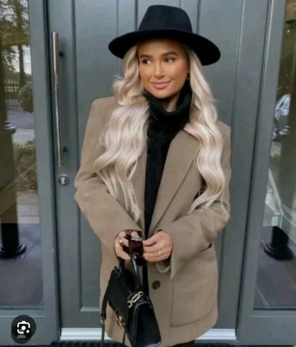Zara khaki oversized blazer - zara,
