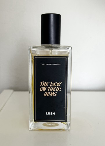 Lush the dew their hems - dew, on
