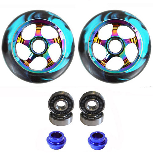 Oil slick stunt scooter wheels - slick,