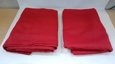 Deconovo Christmas Decorations Eyelet Blackout Curtains 55 x 102 Drop Red