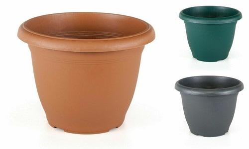 Plastic round plant - plastic, pots