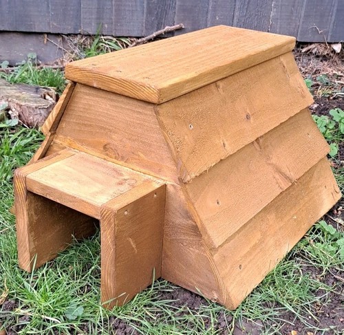 Wooden hedgehog house - wooden,