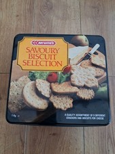 Vintage McVities Savoury Biscuit Selection Empty Tin