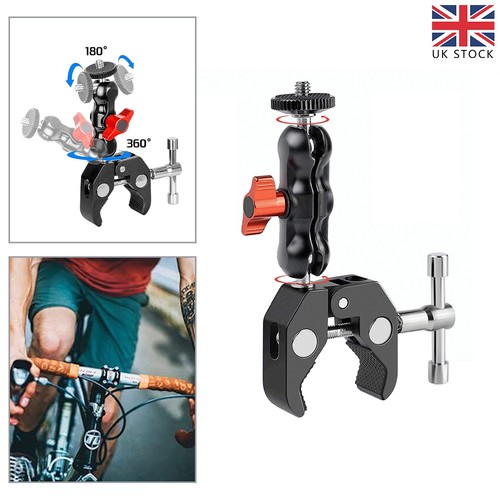 Camera mount clamp with 360 - camera,