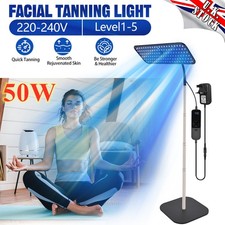 50W Facial Tanning Light Full Blue Sun Solarium Lamp Face Body Tanner For Home