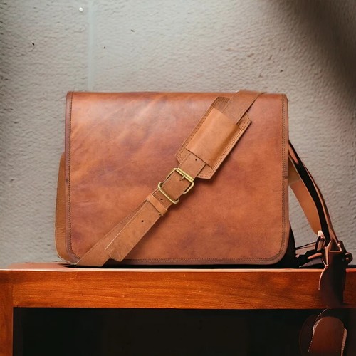 Bag leather messenger laptop - messenger,