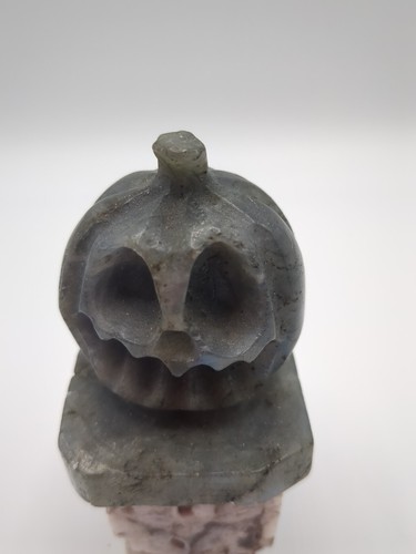 Labradorite pumpkin carving - labradorite,