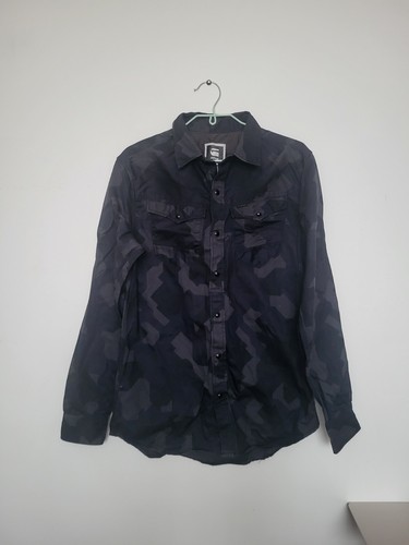 Star navy camo overshirt - navy,