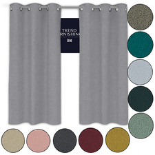 Caravan Static Touring Camper Van & Motorhome Eyelet Curtains – Ready Made lined