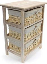 3 Tier Drawer Wooden Storage
