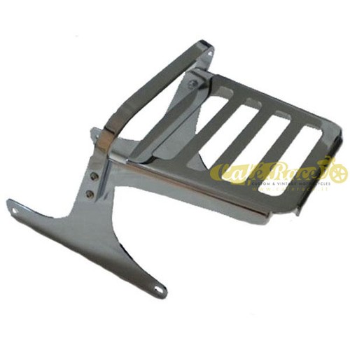 Chrome steel luggage - steel, rack